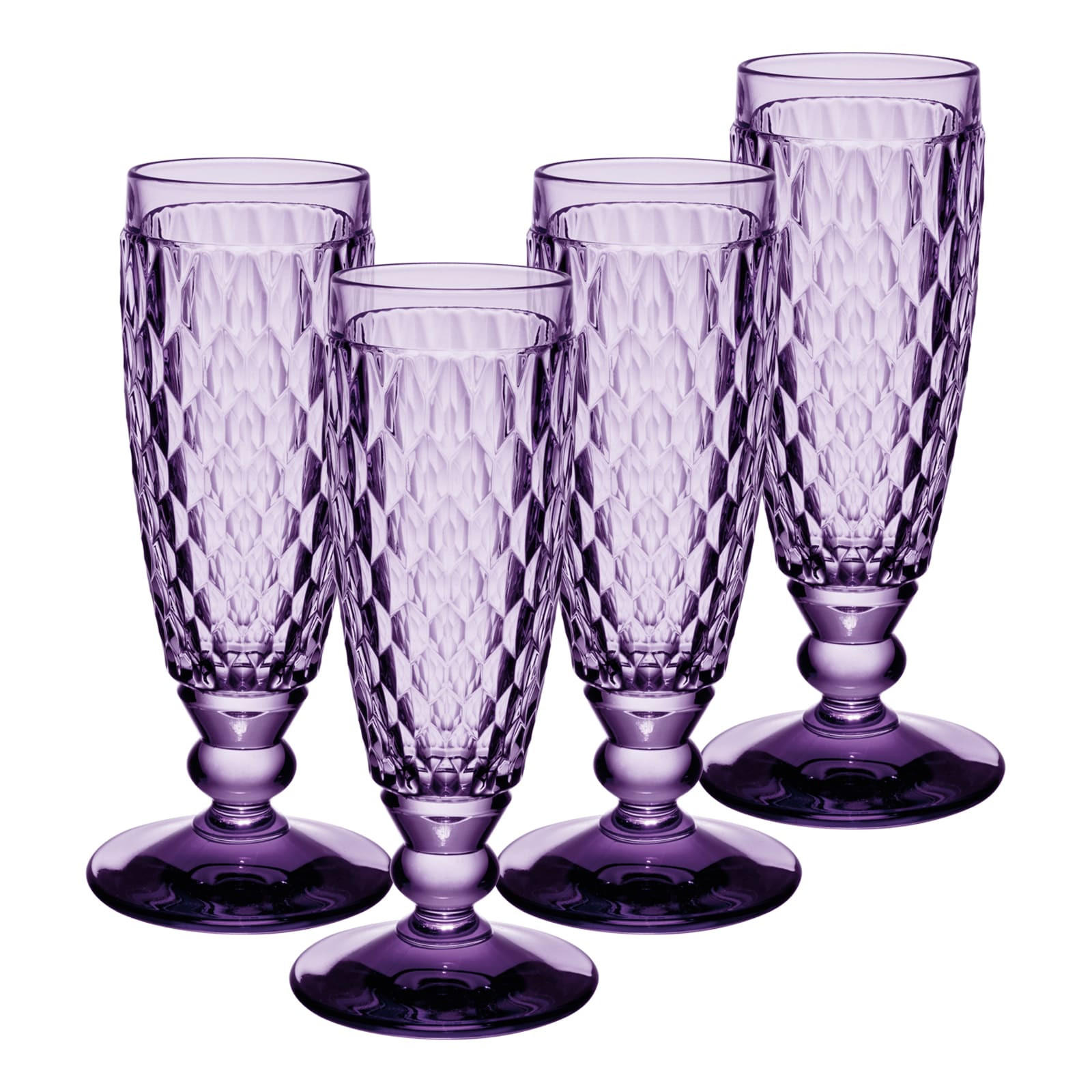 SEKTGLÄSER Boston Coloured Lavender 145 ml 4er Set - Lila, Glas (0.145L) - Villeroy & Boch