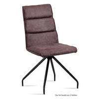 ESSZIMMERSTUHL (4er-Set) Devnet 47x92x60 Schwarz/Braun - Schwarz/Braun, Kunststoff (60/92/47cm) - 58aufmkessel