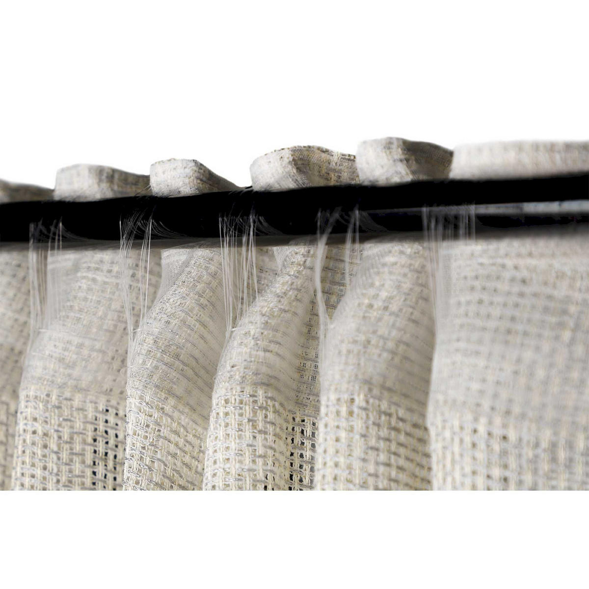 TRANSPARENTER SCHLAUFENVORHANG BRIGHT - Beige, Textil (130/1/250cm) - Schöner Wohnen