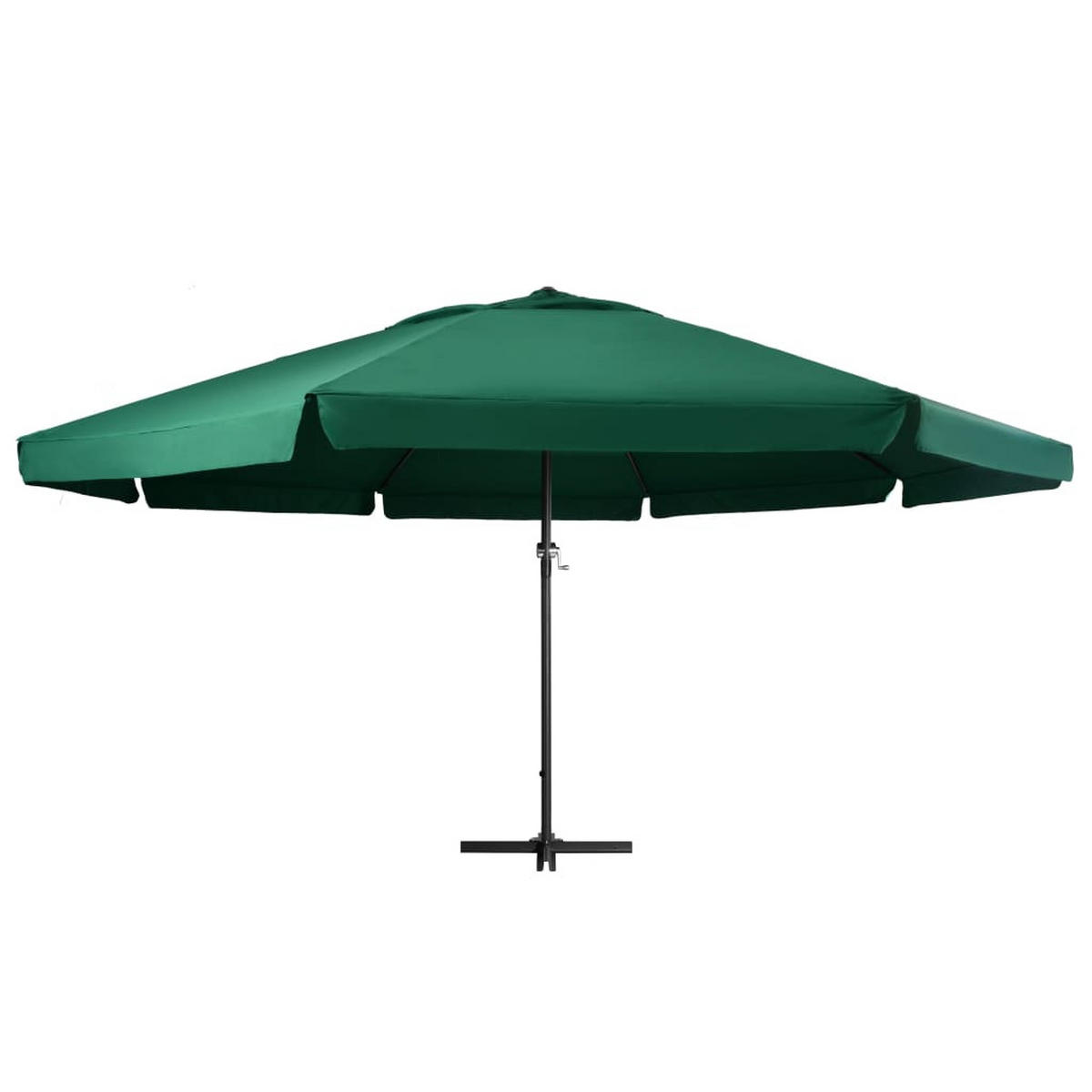 SONNENSCHIRM Mit Aluminium-Mast 600 Cm Grün - Grün, Textil (600/600cm) - vidaXL