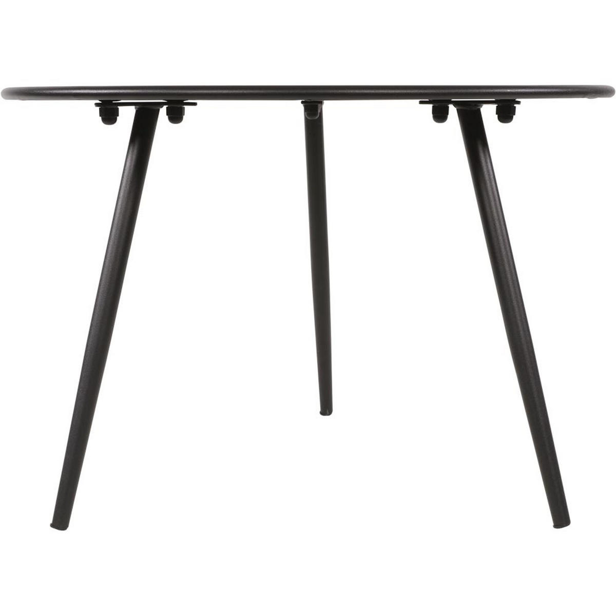 BEISTELLTISCH Rafael - Schwarz - 45/45/35 cm - Schwarz, Metall (45/45/35cm) - Lesli Living