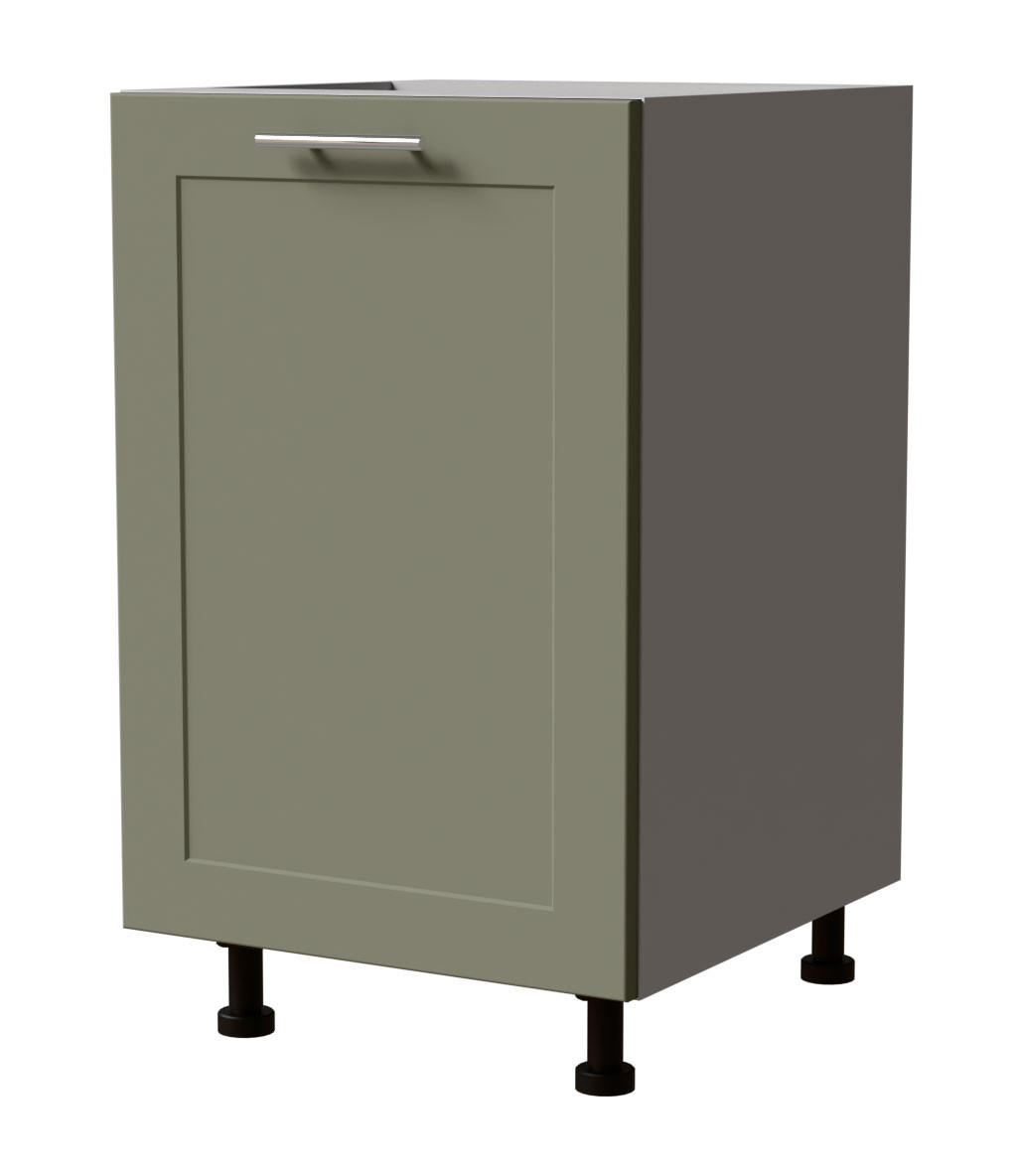 Feldmann-Wohnen Küchenunterschrank Grün, Grau 50x82x50 cm
