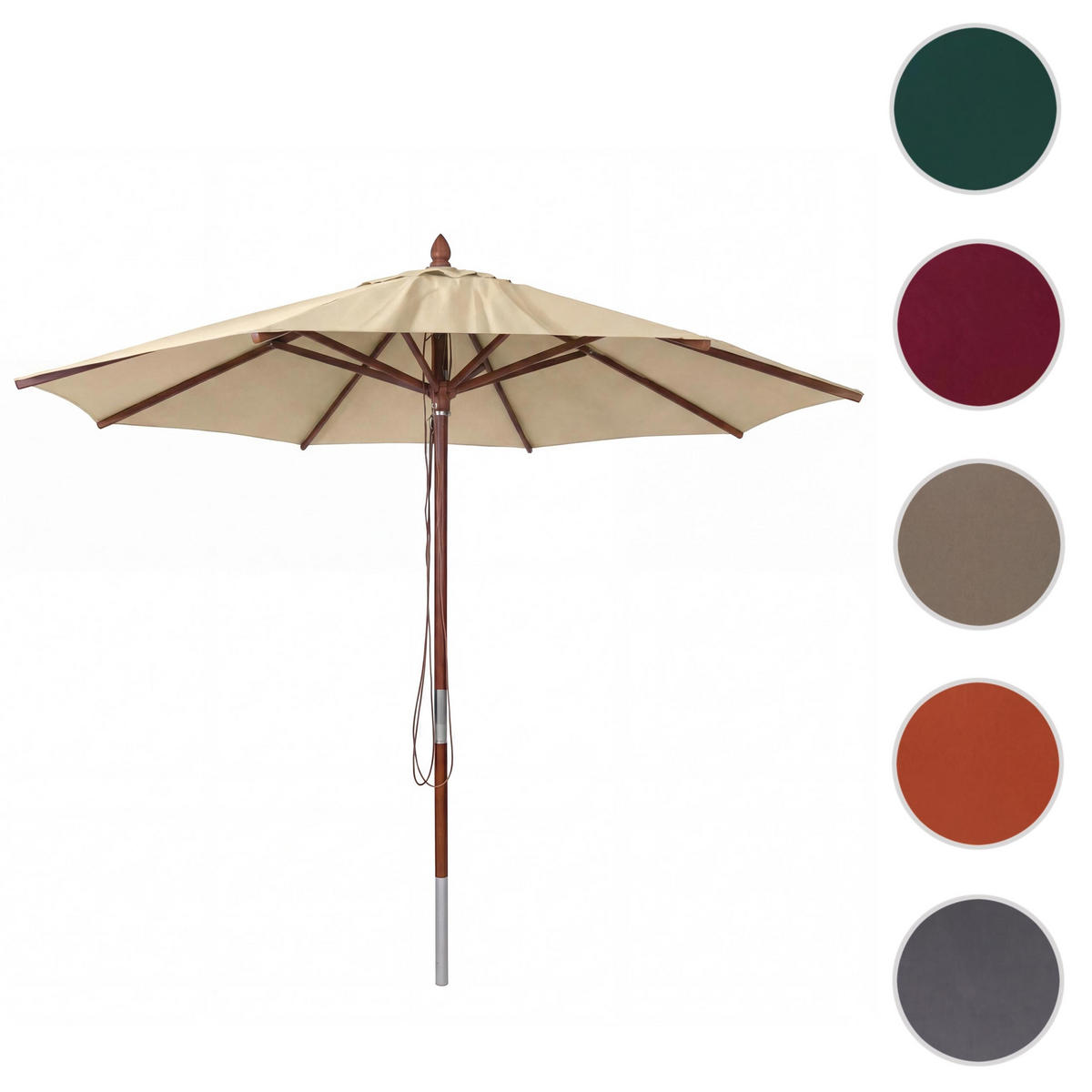 SONNENSCHIRM C57B Creme - Creme, Holz (300/300cm) - MCW