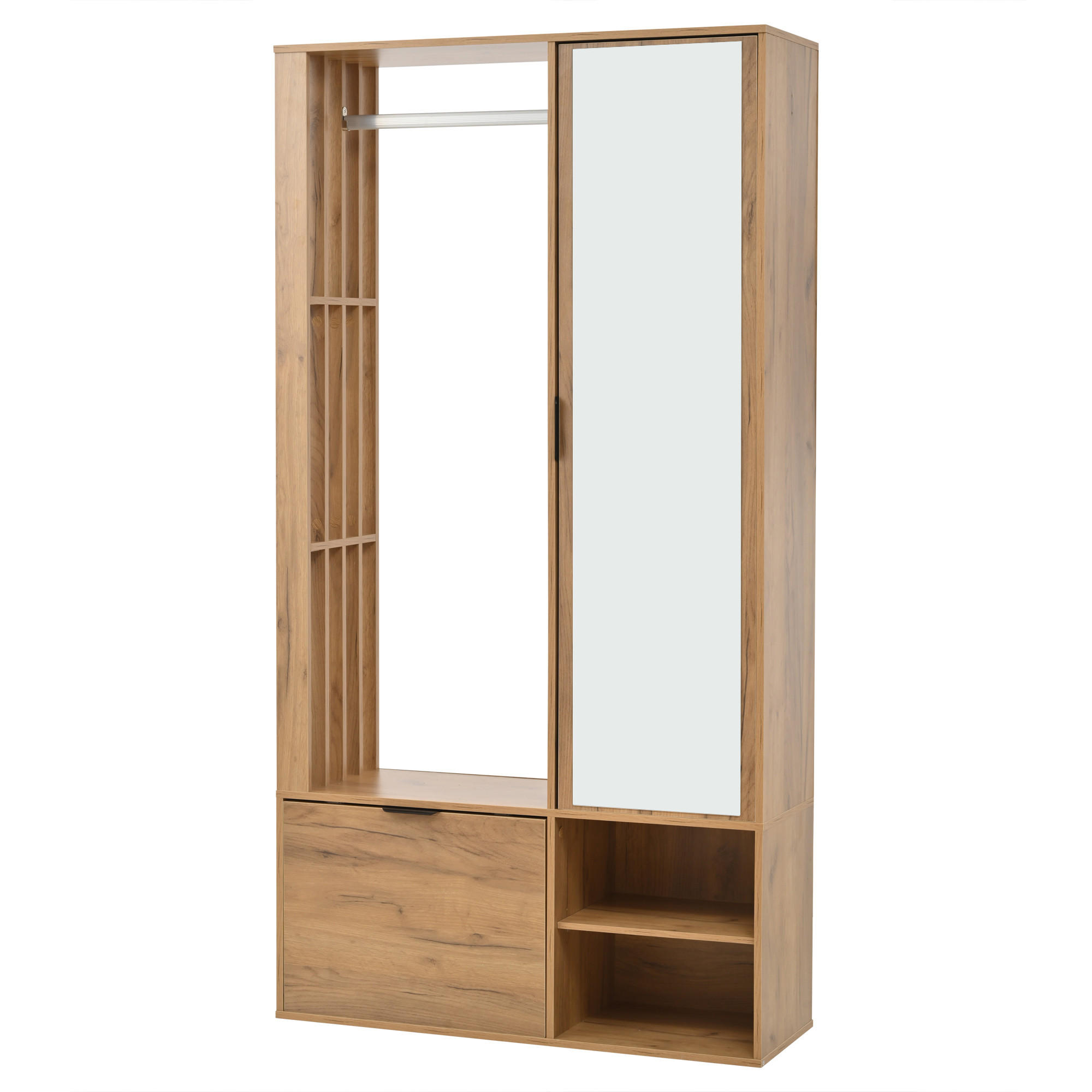 Urban Meuble Kleiderschrank Natur 100x190x33 cm