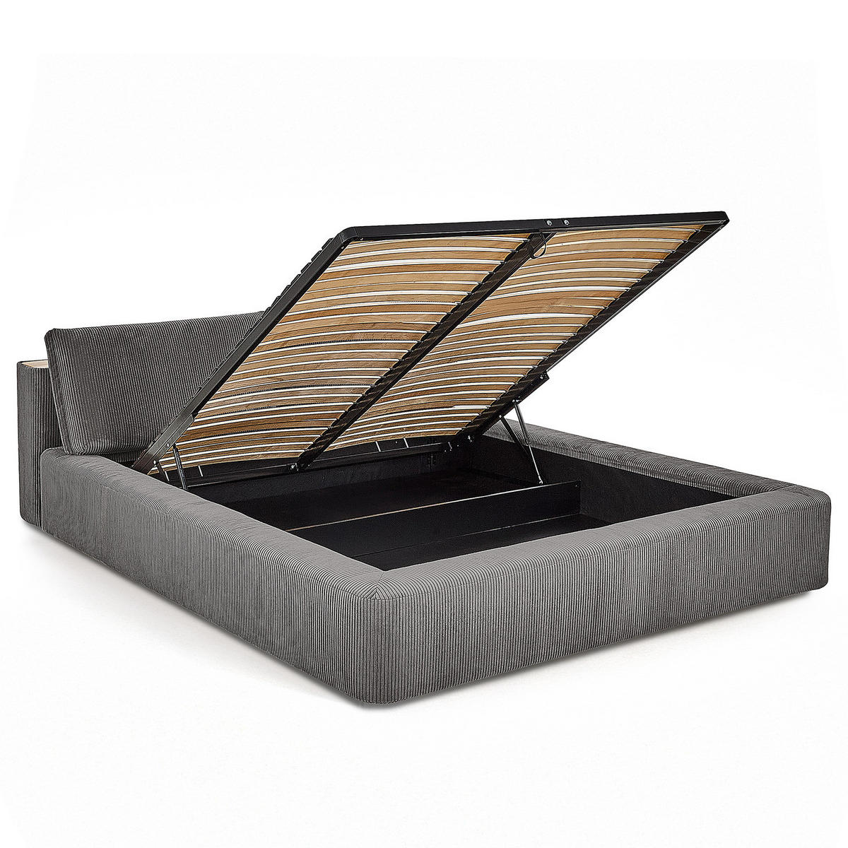 POLSTERBETT - Grau, Textil (140/200cm) - home24