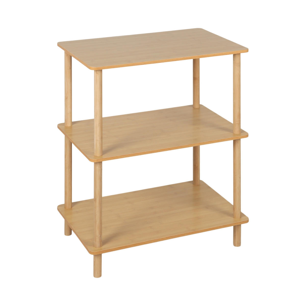 STANDREGAL - Hellbraun/Naturfarben, Holz/Holzwerkstoff (60/79/40cm) - Relaxdays