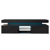TV-LOWBOARD Glossa 2D 190 - Schwarz, Holzwerkstoff/Kunststoff (190/54/39cm) - MIRJAN24