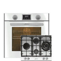 ELEKTRO-EINBAU-BACKOFEN 60 cm EH 6326 W+KCG 6394 w Gas-Kochfeld 60 cm - Weiß, Metall (59.4/59.4/54.3cm) - Kaiser Küchengeräte