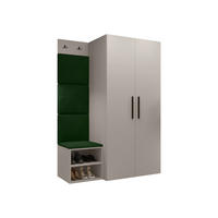 MOBILIER PENTRU HOL Medi IV - cașmir/verde, material plastic/compozit lemnos (80/191/50cm) - MIRJAN24