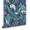 VLIESTAPETE - Botanische Mitternacht - Blau, Papier/Kunststoff (52/1005cm) - Graham & Brown