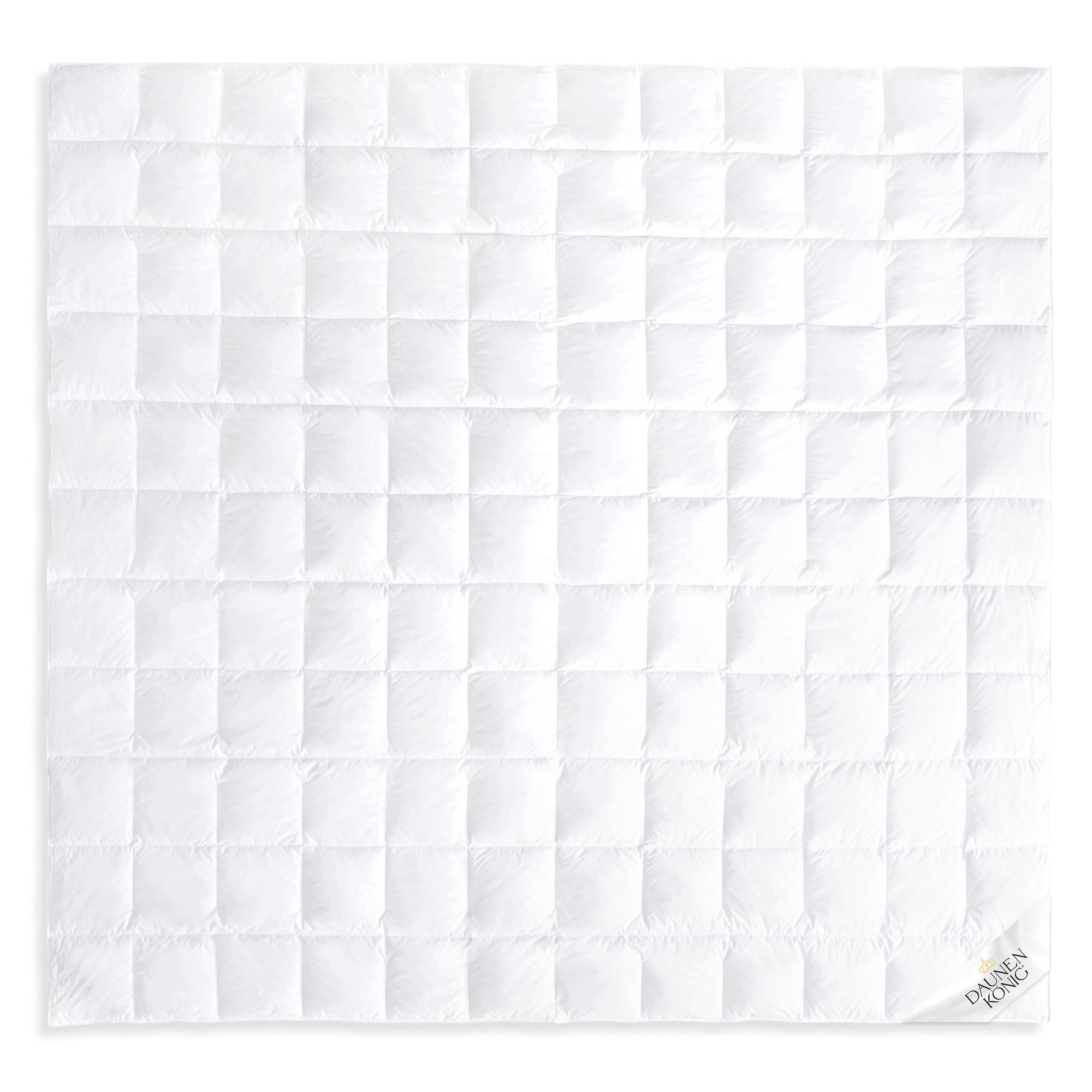 SOMMERBETTDECKE QUEEN Entendaunen leicht - Weiß, Naturmaterialien/Textil (240/220cm) - Daunenkönig
