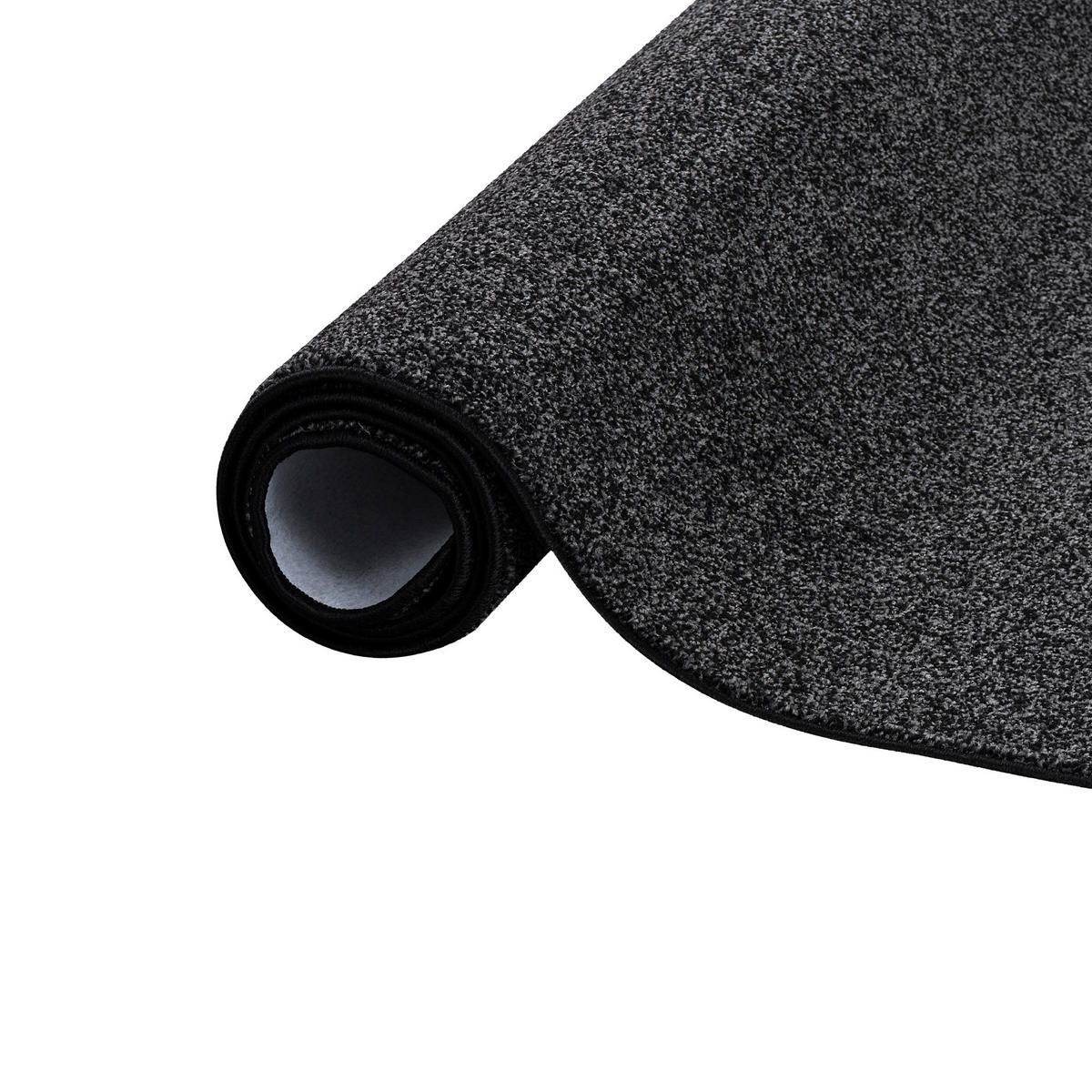 HOCHFLOR VELOURS TEPPICH LUNA MIX - Anthrazit, Textil (80/320cm) - Snapstyle