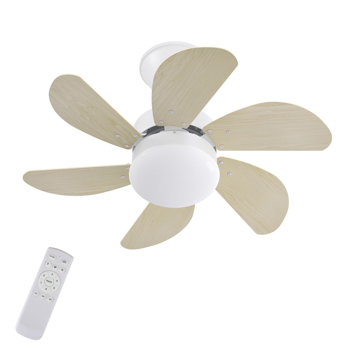 DECKENVENTILATOR Energie II 75/75/43cm - Eschefarben, Metall (75/75/43cm) - Nettlife