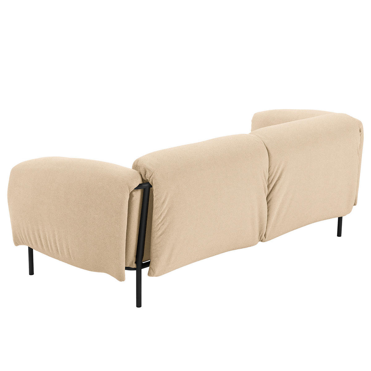 2-SITZER OUTDOOR-SOFA - Beige, Textil/Metall (184/70/98cm) - home24