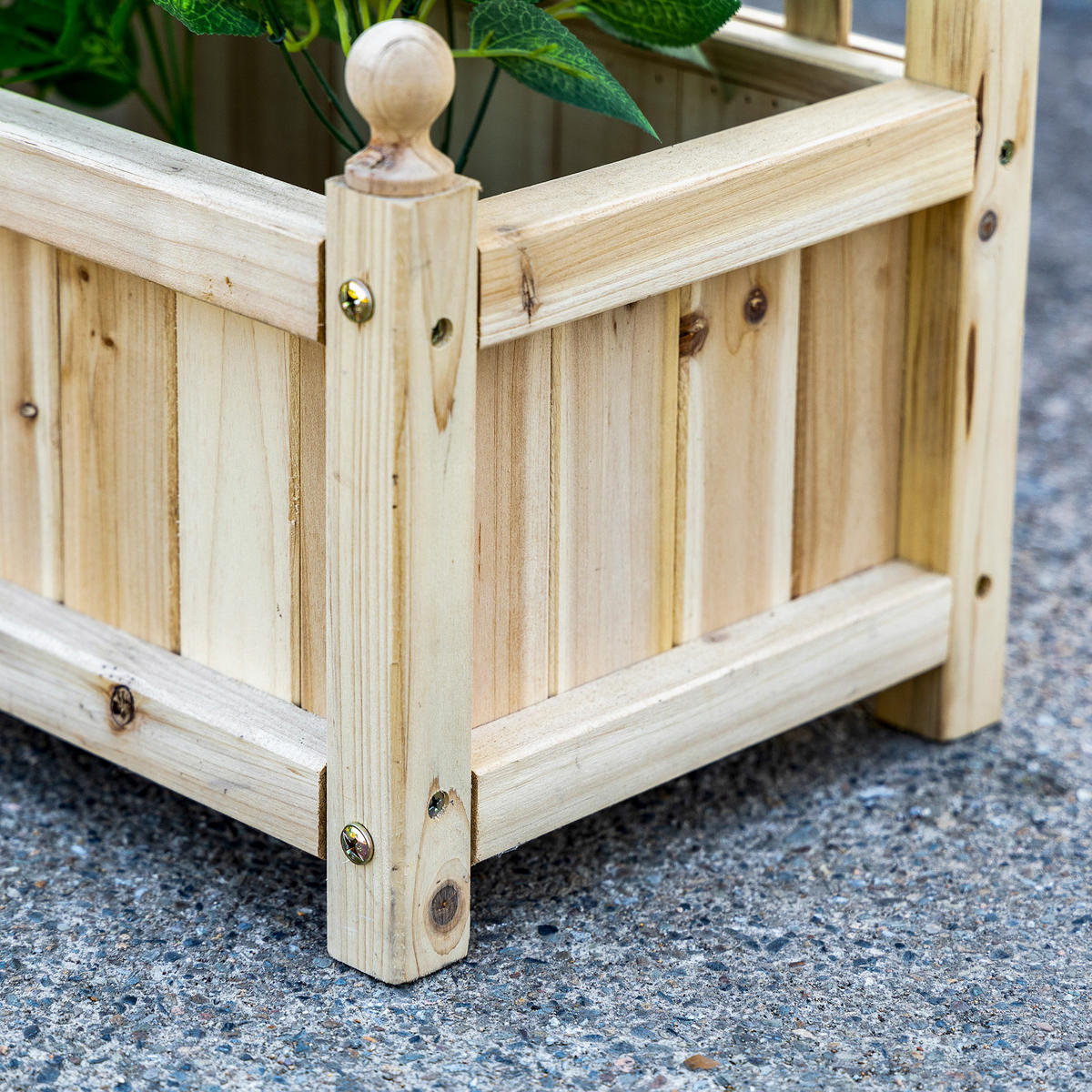 HOCHBEET, Tannenholz, Naturholz - Naturfarben, Holz (28/120/64cm) - Outsunny