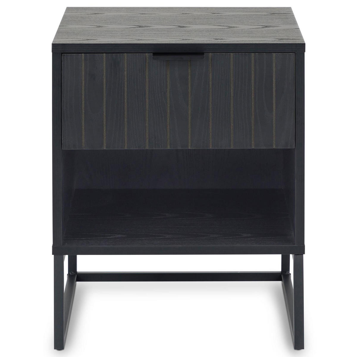 NACHTTISCH MESTO schwarz - Schwarz, Holzwerkstoff (40/50/40cm) - IDIMEX