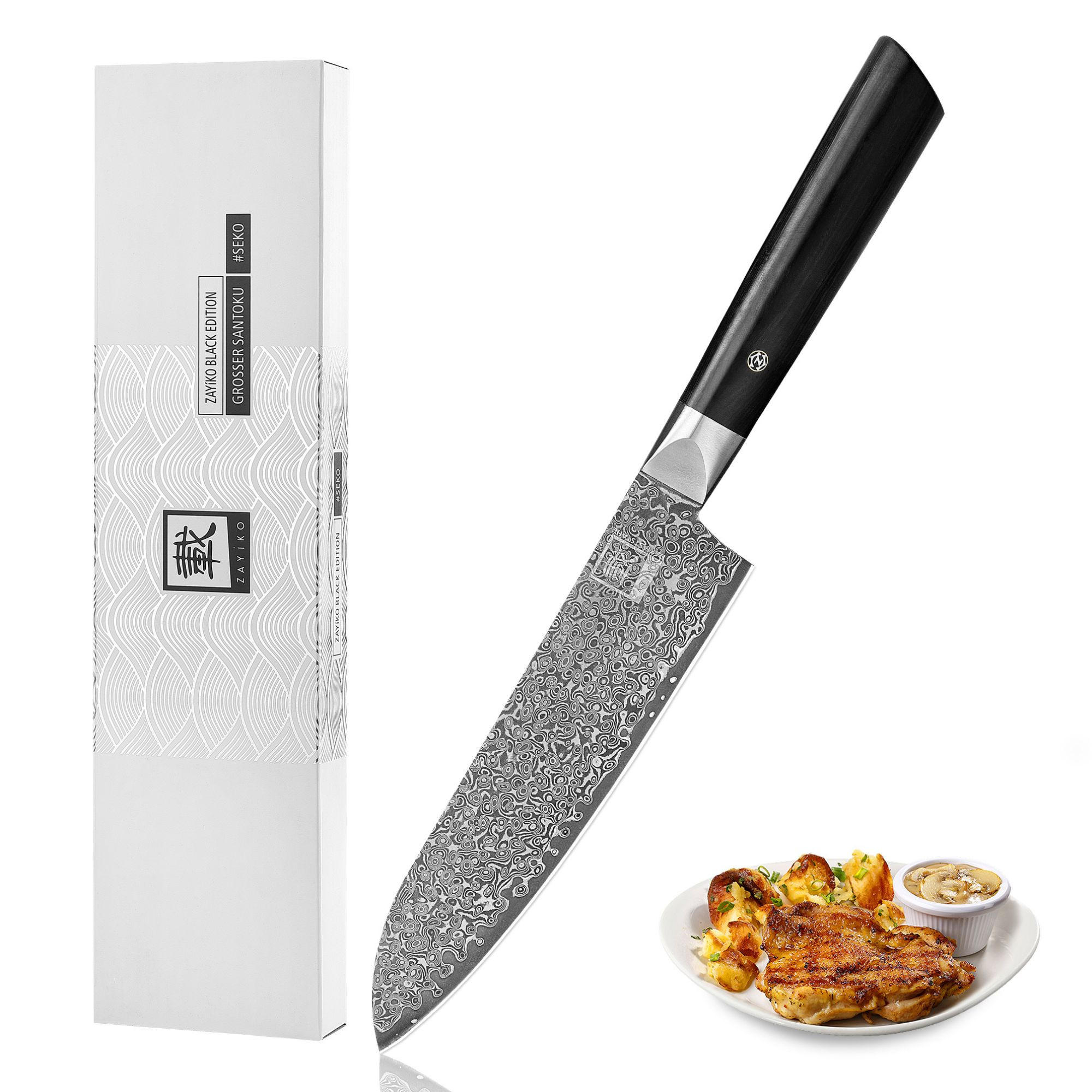 Zayiko Santokumesser Schwarz 31 cm