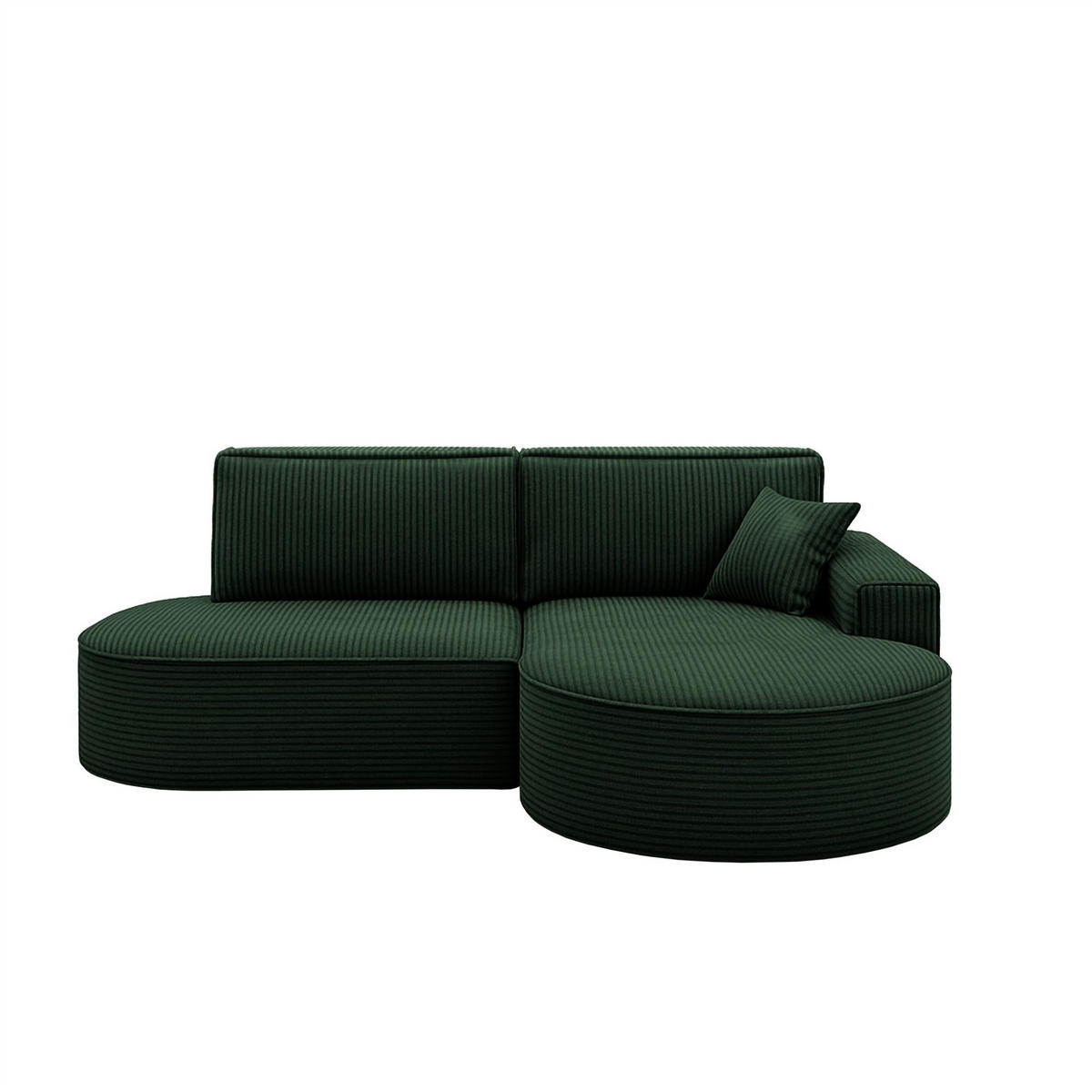 ECKSOFA Venedig Mit Schlaffunktion - Grün, Holzwerkstoff/Textil (278/179cm) - Fun Möbel
