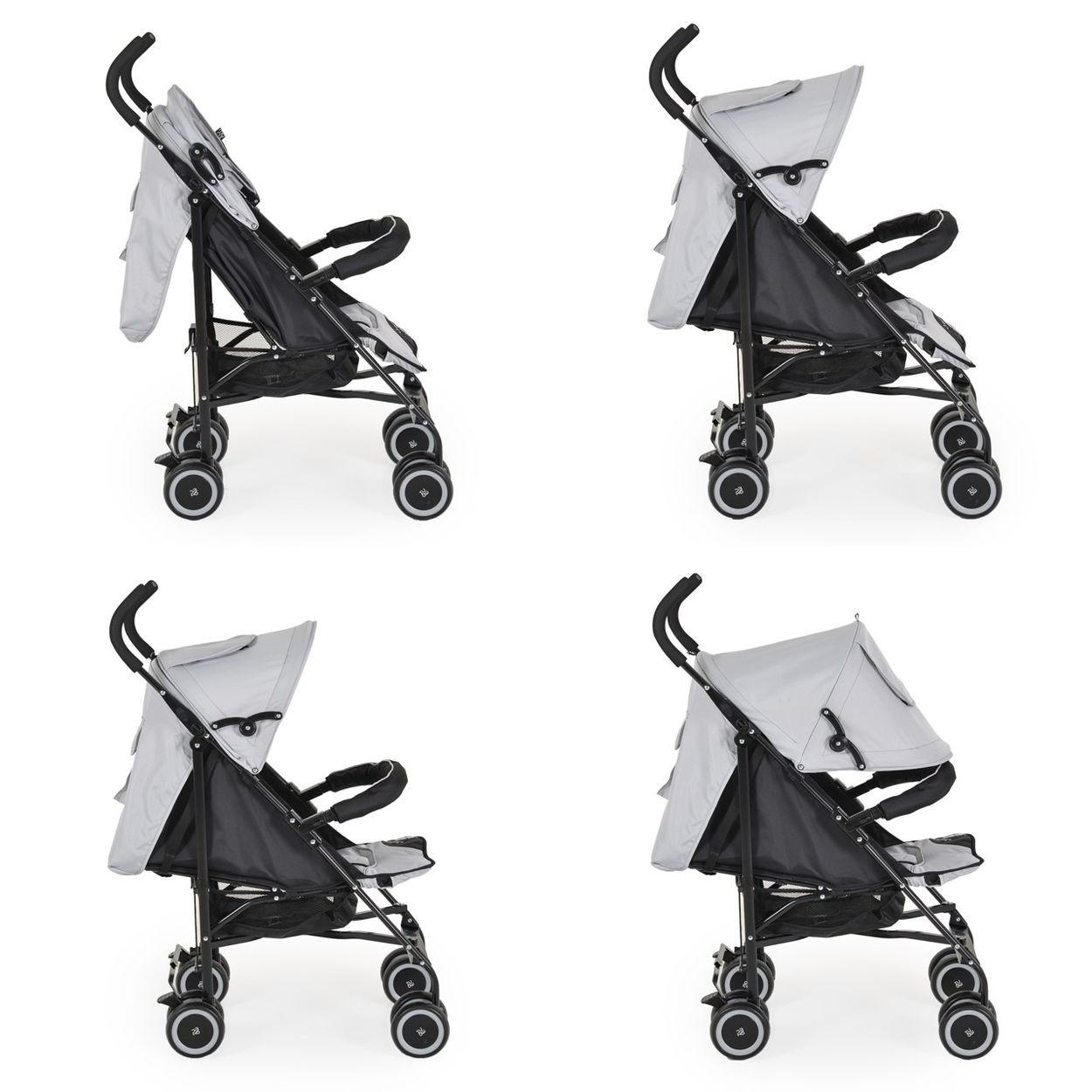 Thumbnail - Moni Buggy, Hellgrau, Metall, 47x100x72 cm, unisex, Baby on Tour, Kinderwagen, Buggys