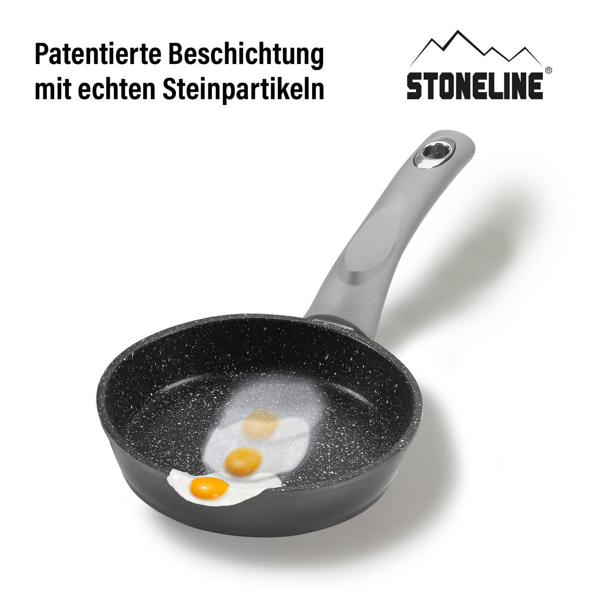 BRATPFANNE - Grau, Metall (14cm) - Stoneline
