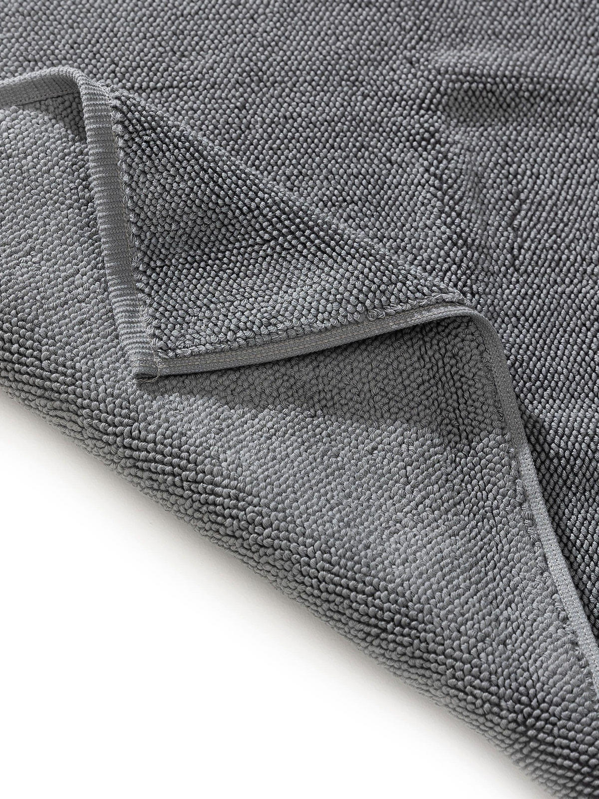 BADEMATTE Ole Anthrazit 70x120 cm - Anthrazit, Textil (70/120cm) - benuta Nest