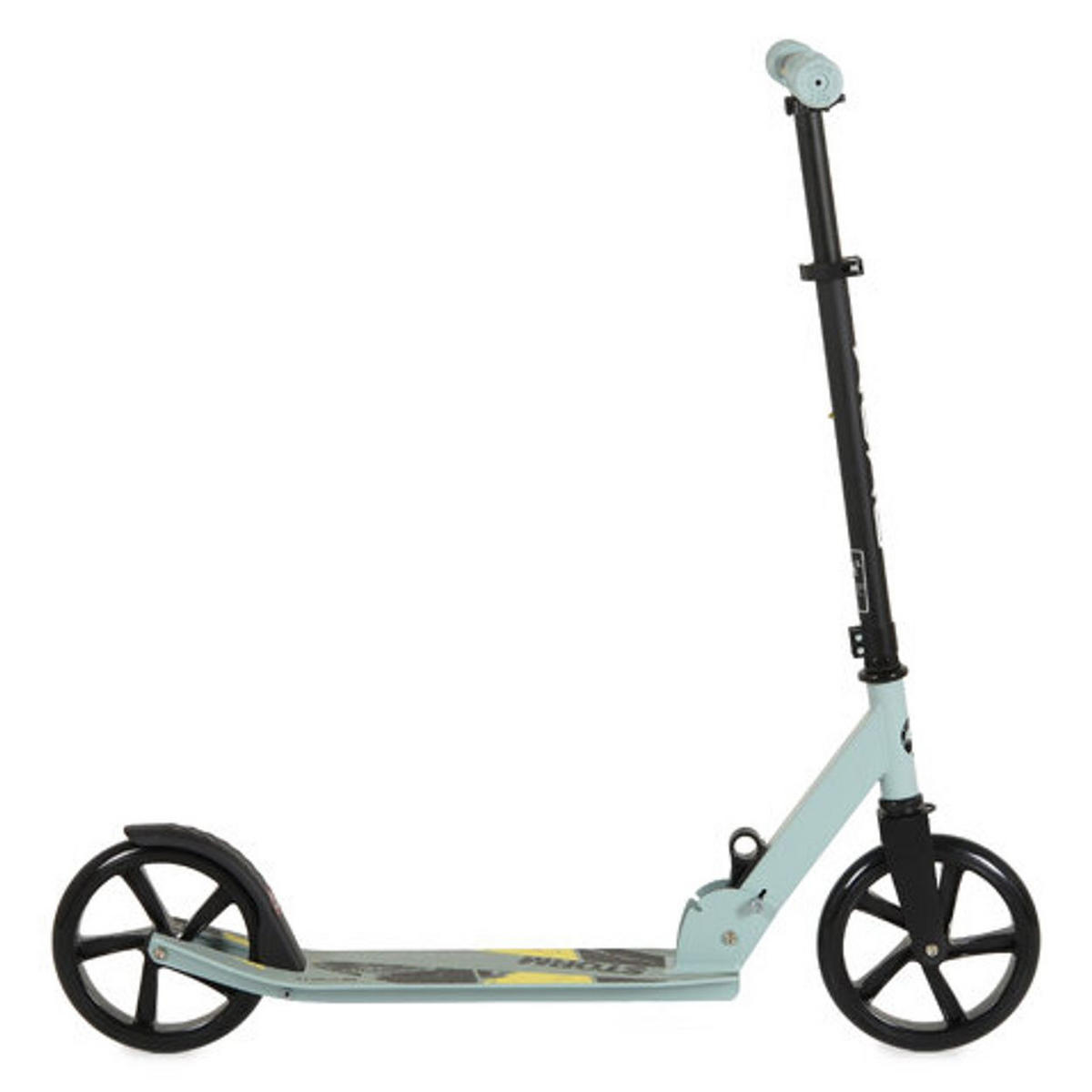KINDERROLLER Storm grau PU-Räder 200 mm, ABEC-5, Aluminiumrahmen, Hinterradbremse, klappbar - Grau, Metall (75/20/70cm)