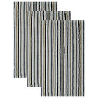 GÄSTETUCH Unisex Life Style Stripes Beige 3er Pack Baumwolle - Multicolor, Textil (50/30cm) - Cawoe
