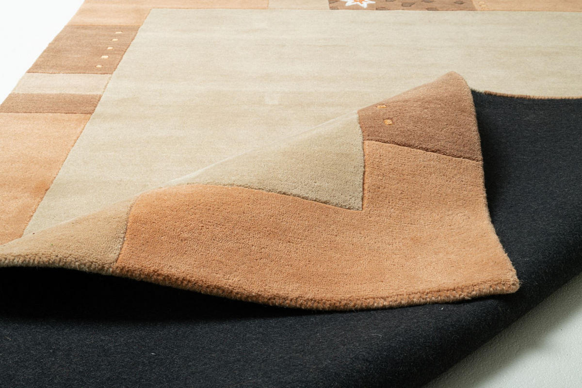 HANDTUFTTEPPICH Royal Ganges 240x300 cm - Honig, Textil (240/300cm) - THEKO