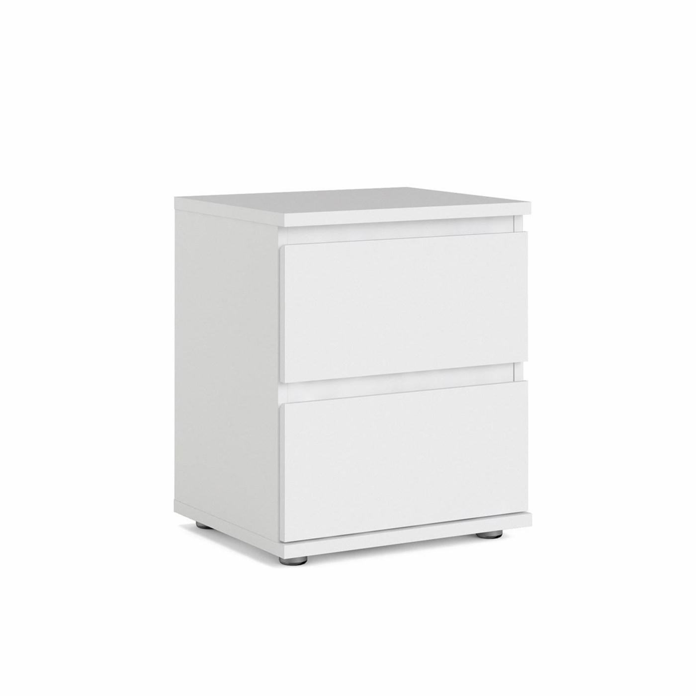 NACHTSCHRANK weiß - Weiß, Holzwerkstoff (40/48/34cm) - ebuy24