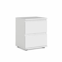NACHTSCHRANK weiß - Weiß, Holzwerkstoff (40/48/34cm) - ebuy24