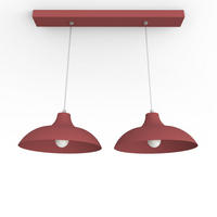 HÄNGELEUCHTE - Rot, Metall (30/30/15cm) - Lumicom