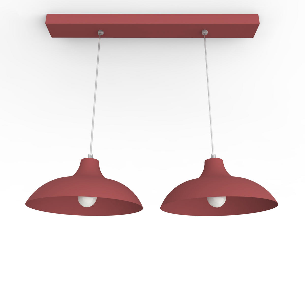 HÄNGELEUCHTE - Rot, Metall (30/30/15cm) - Lumicom