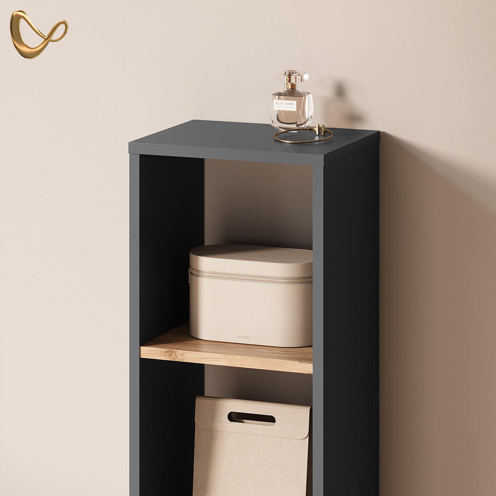 Livinity® Aufbewahrungsregal Anthrazit, Eiche 30x90.5x24 cm