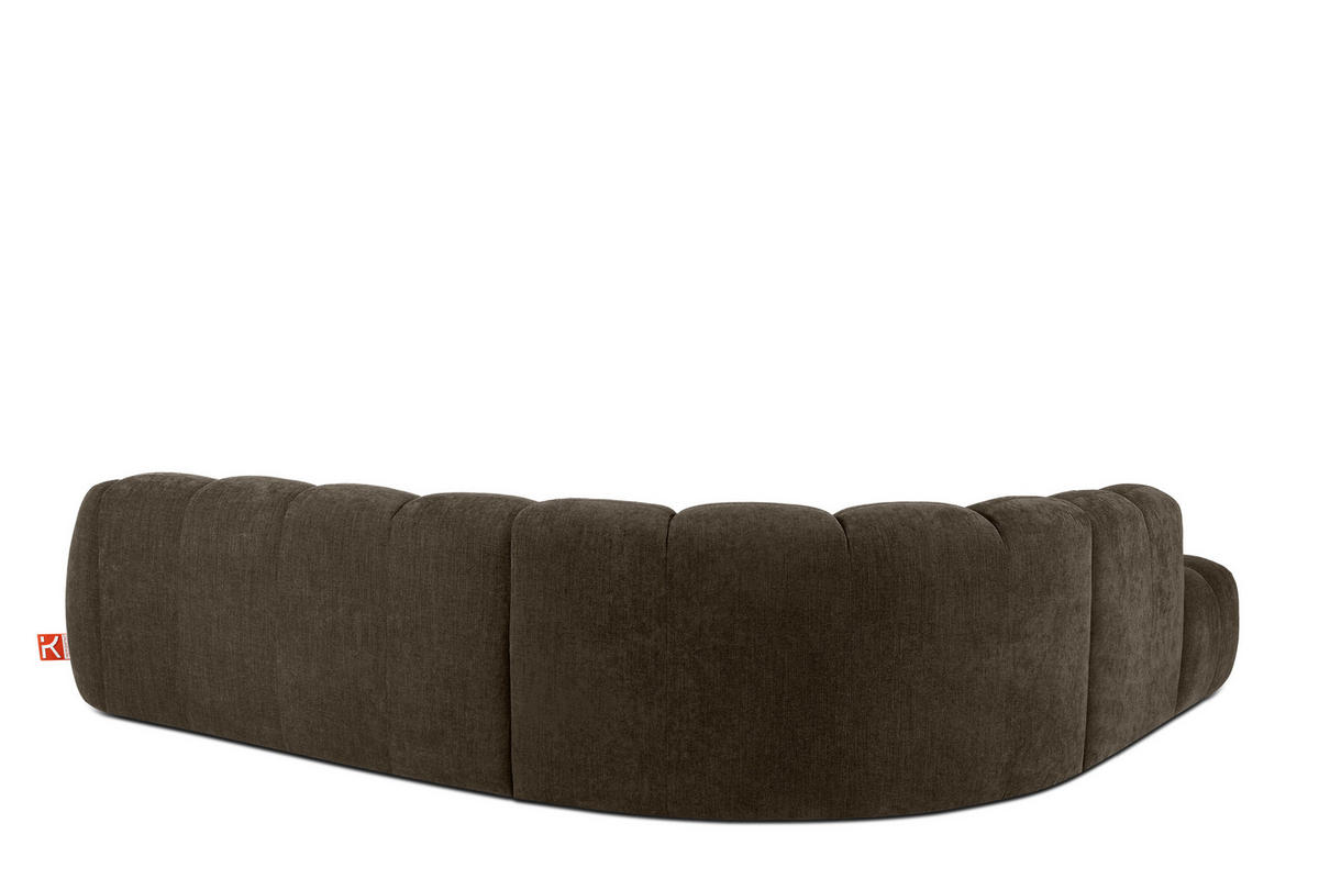ECKSOFA LINKS FLAVA, Braun - Braun, Holz/Holzwerkstoff (310/274cm) - KONSIMO®