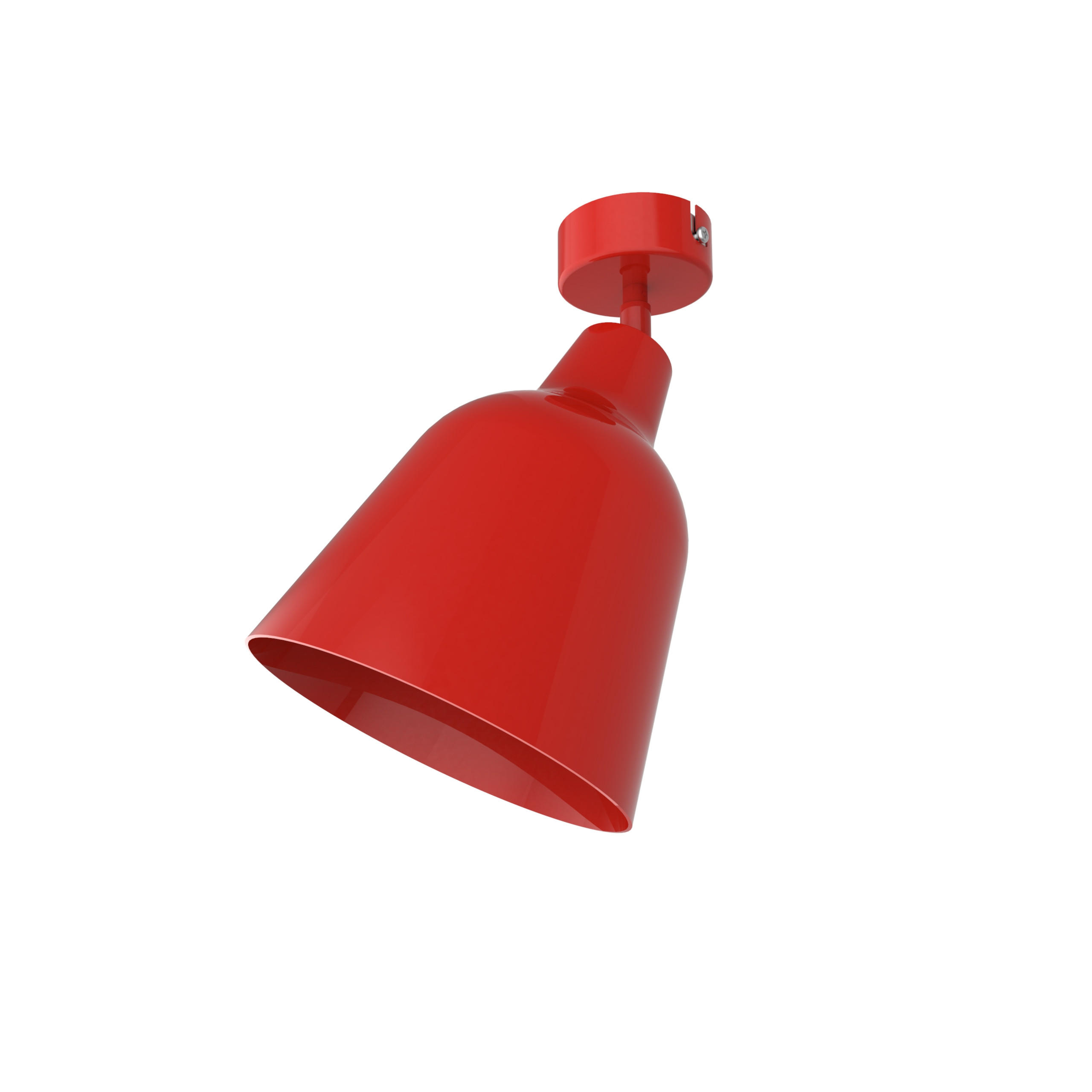 DECKENLEUCHTE - Rot, Metall (33/33/42cm) - Lumicom