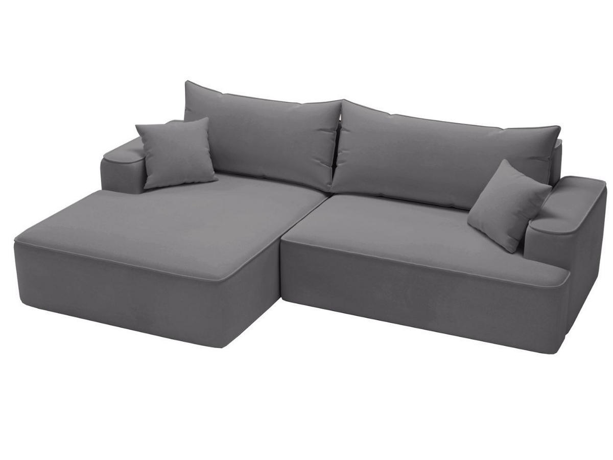 ECKSOFA California Grau Links - Grau, Holz/Textil (165/270cm) - Graingold