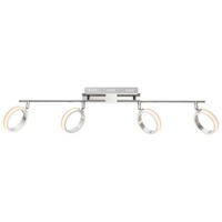 LED DECKENLEUCHTE Idaho Aluminium Silber - Silberfarben, Metall (80/16/21.5cm) - Globo Lighting