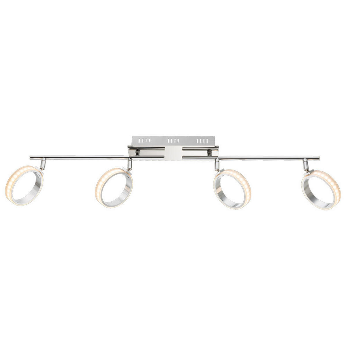 LED DECKENLEUCHTE Idaho Aluminium Silber - Silberfarben, Metall (80/16/21.5cm) - Globo Lighting