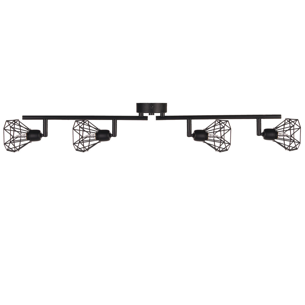 WANDLEUCHTE 2er-Set Erma 16/10/8 cm - Schwarz, Metall (66/18/10cm) - Beliani