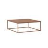COUCHTISCH 120 cm, Braun - Braun, Metall (90/90/35cm) - Oviala
