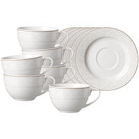 KAFFEETASSEN MIT UNTERTASSEN Isabella beige 250 ml 6er Set - Beige, Keramik (15.5/8/15.5cm) - Ritzenhoff Breker