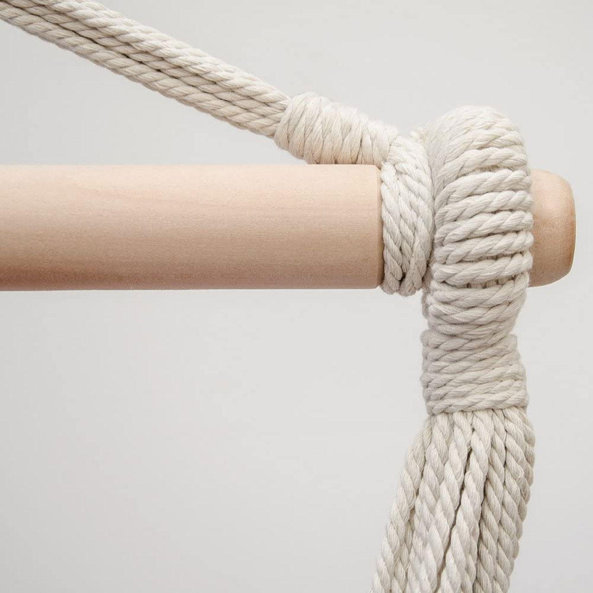 BALKON-HÄNGESESSEL bis 120kg, 130/95cm, Grau - Grau, Textil (95/130/130cm) - Amanka
