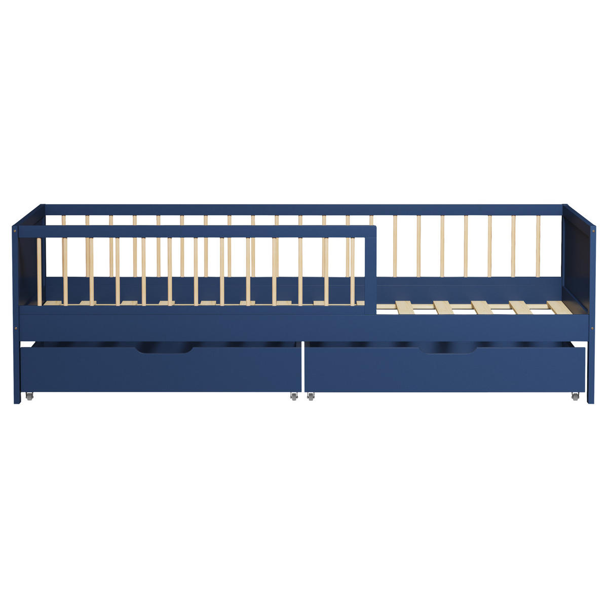 KINDERBETT Adam Dunkelblau 190/90 cm - Blau, Holz - Happy Garden