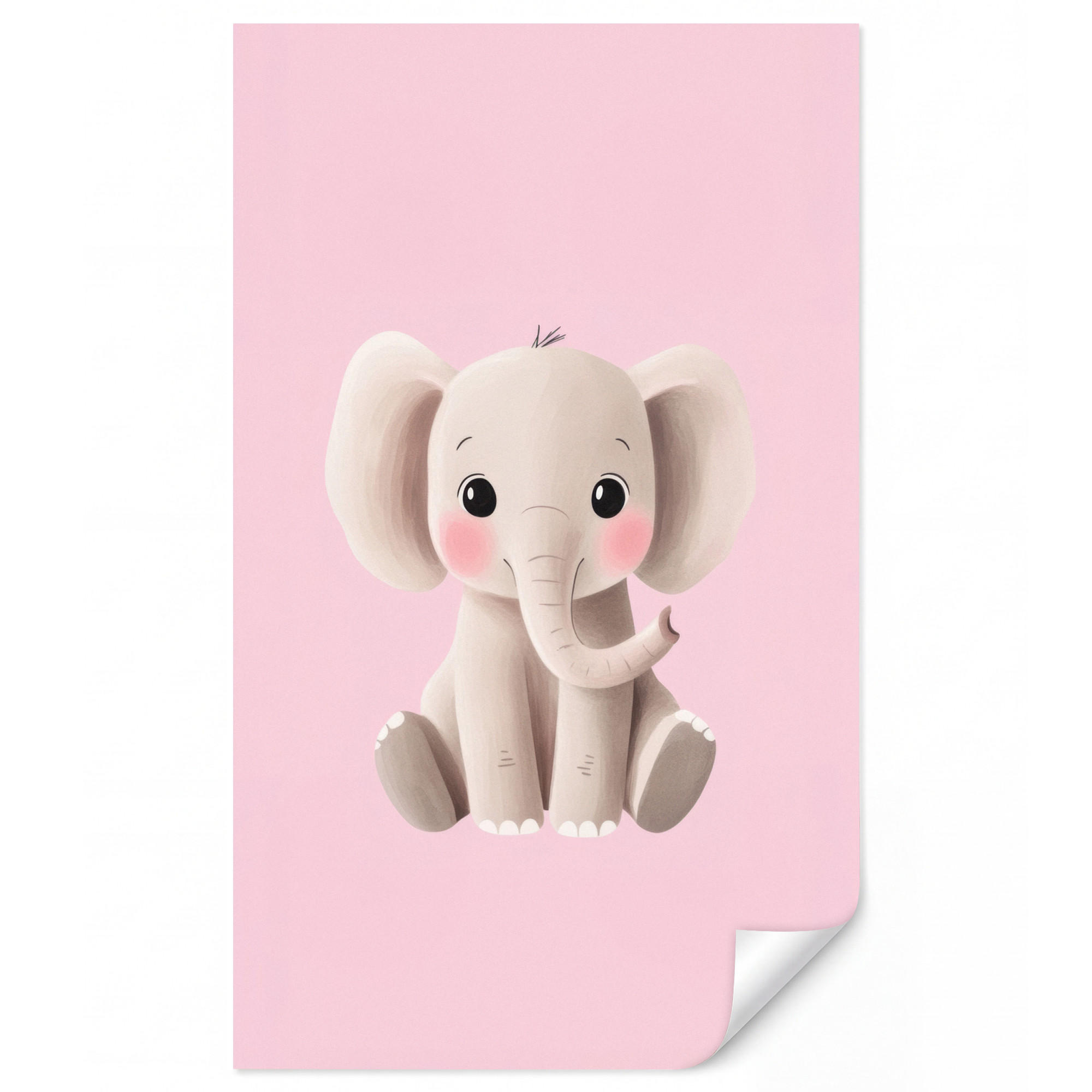OnlyWow Kindertapete Hellrosa 120x200 cm