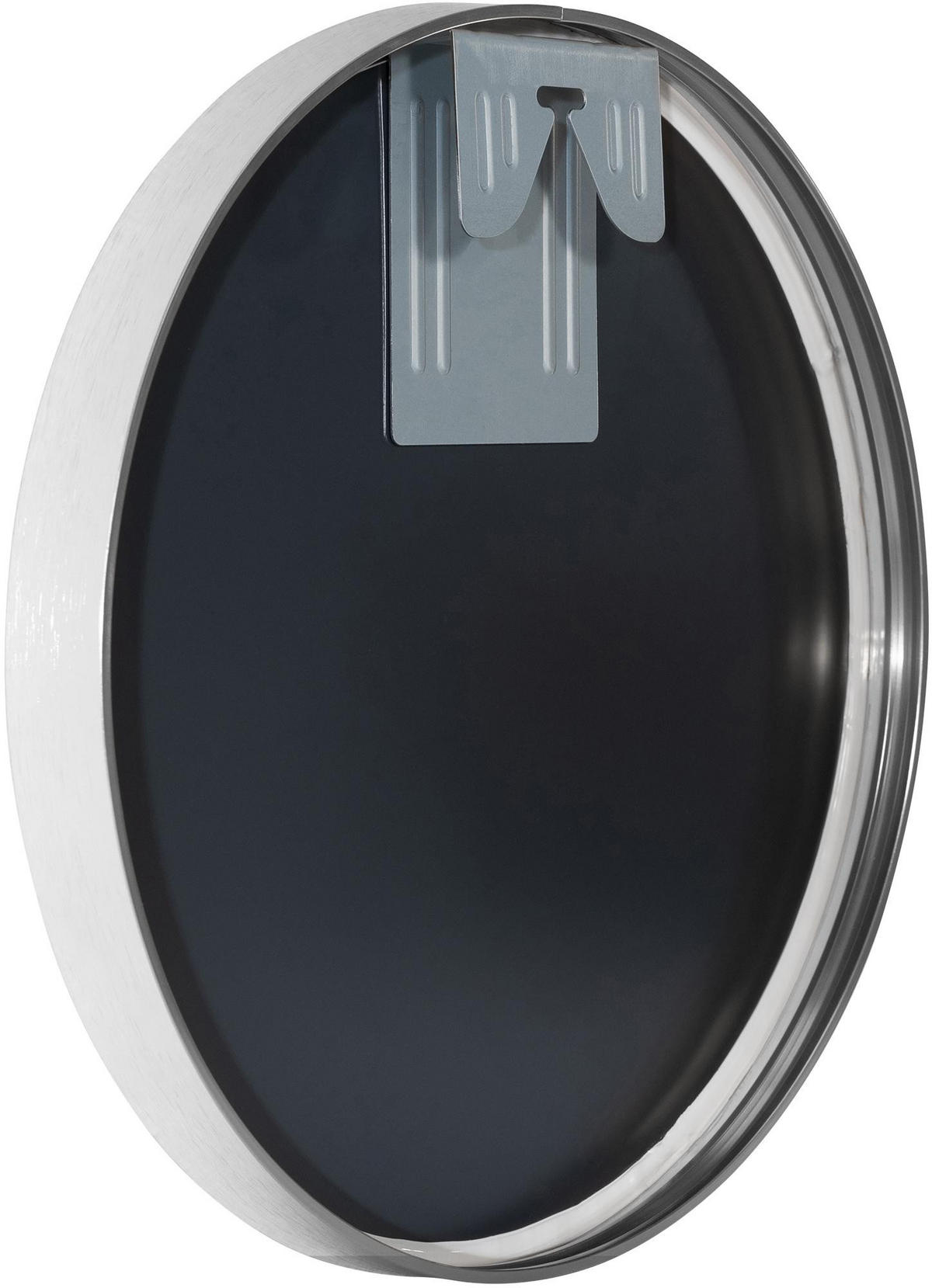 WANDSPIEGEL rund 30 cm Metall silber - Silberfarben, Metall (30/30/3cm) - CLP