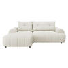 ECKSOFA Fiorano, Seite: Links - Schwarz/Naturfarben, Holz/Kunststoff (265/177cm) - MIRJAN24