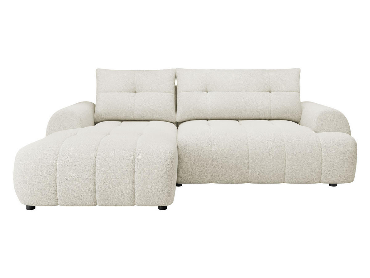ECKSOFA Fiorano, Seite: Links - Schwarz/Naturfarben, Holz/Kunststoff (265/177cm) - MIRJAN24