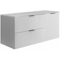 WASCHBECKUNTERSCHRANK FLOW + Platte Weiß matt 120/57/46 cm - Weiß, Holzwerkstoff (120/57/46cm) - Rodan