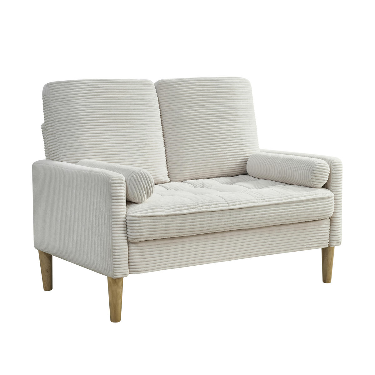 SOFA 2-Sitzer 121/76/87 cm Beige - Beige, Textil (76/87/121cm)