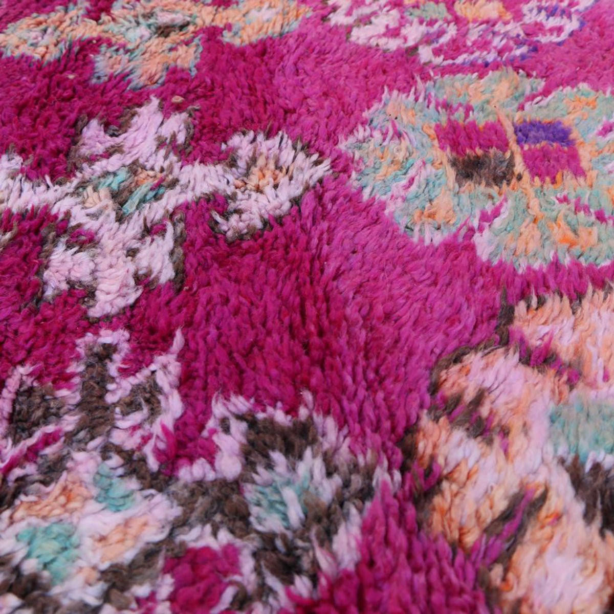 BERBERTEPPICH aus reiner Wolle 202x 424 cm - Pink, Naturmaterialien (202/424cm) - AFK Living